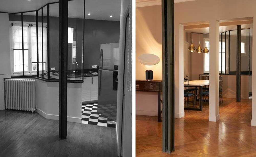 Un architecte d'intérieure rénove et aménage un appartement haussmanien de 160m2 à Nantes
