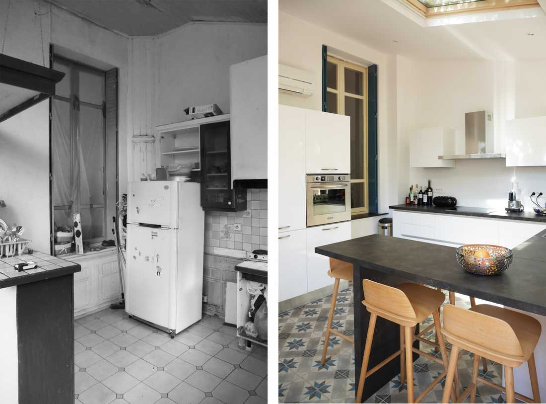 Rénovation de la cuisine d'une maison de ville à Nantes